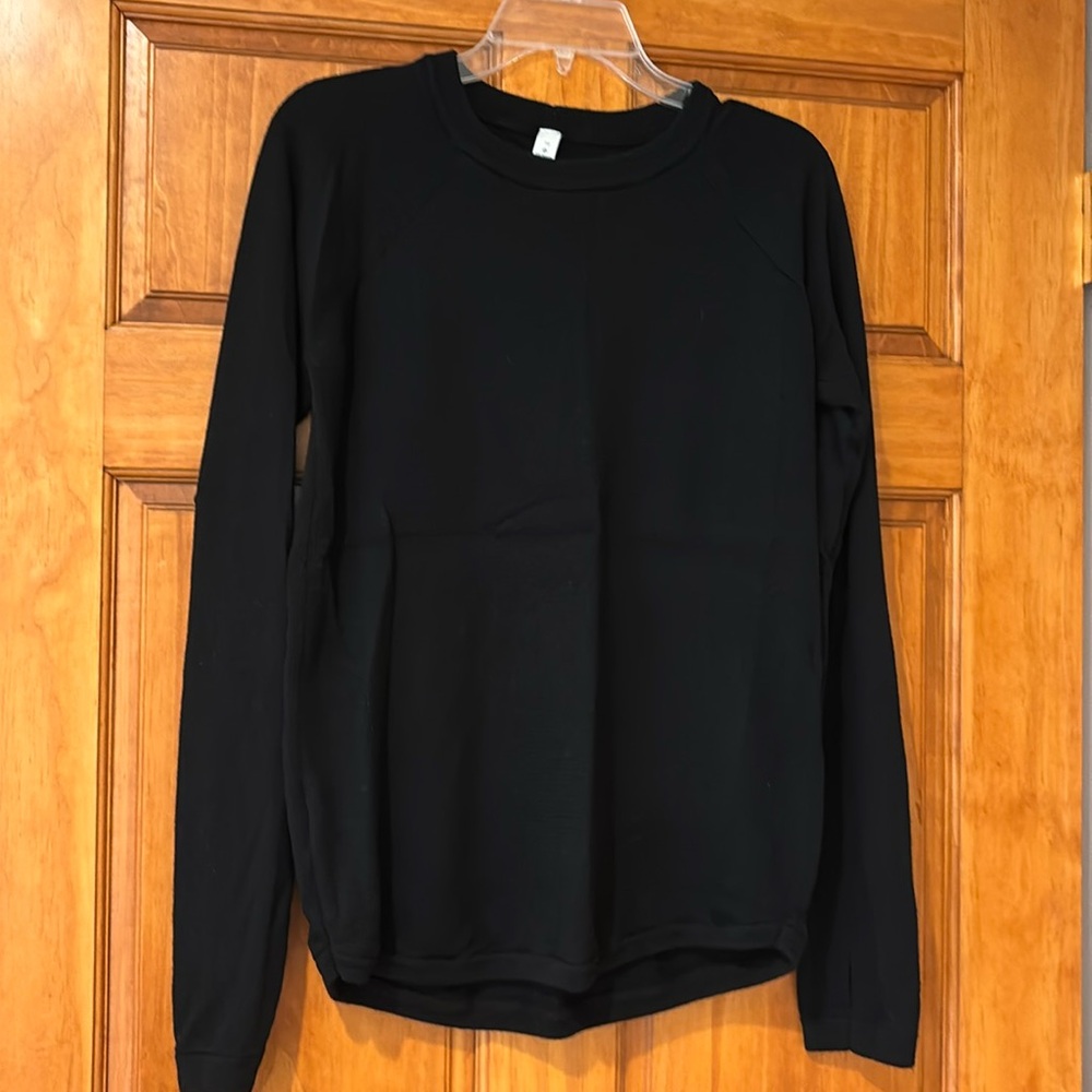 EUC lulu lemon merino wool black sweater size 10